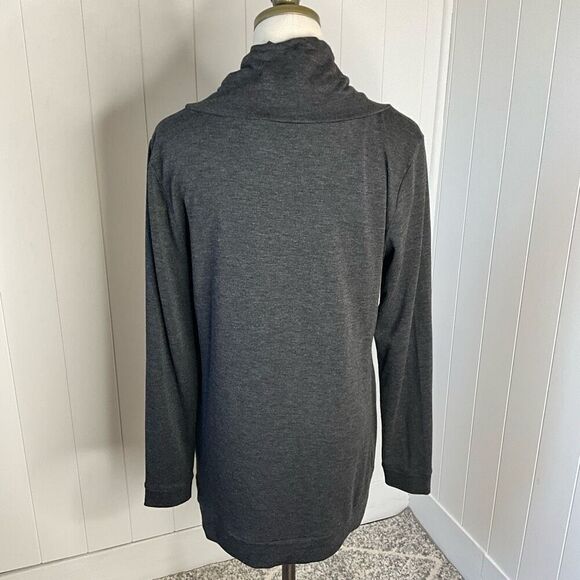 Belldini Womens Medium Pullover Embellished Hoodie Sweatshirt Gray Pockets - Picture 7 of 14